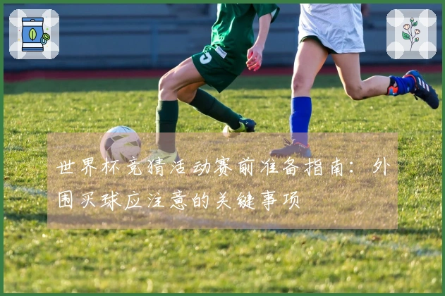 世界杯竞猜活动赛前准备指南：外围买球应注意的关键事项